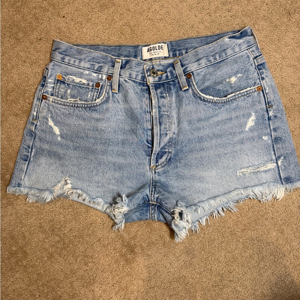 Agolde Parker Cut Off Shorts